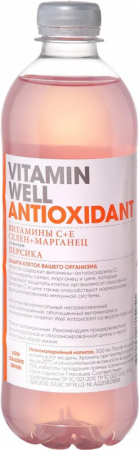 Напиток б/а Витамин Well Antioxidant 0.5 Персик
