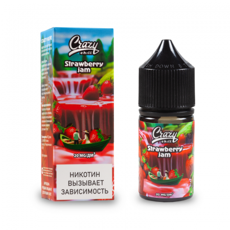 Жидкость Crazy Chill  Клубничное варенье (Strawberry jam) (М)