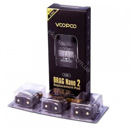 Картридж Voopoo Drag Nano 2 / Vinci Pod 0.8ohm (3 штуки в упаковке)