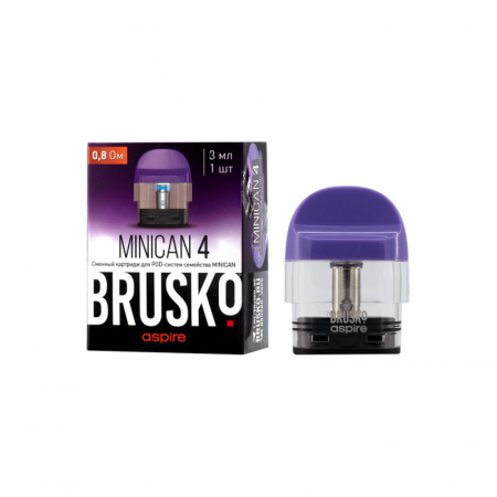 Картридж к многоразовой системе Brusko MINICAN 4 0,8 Ом Фиолетовый (Purple)