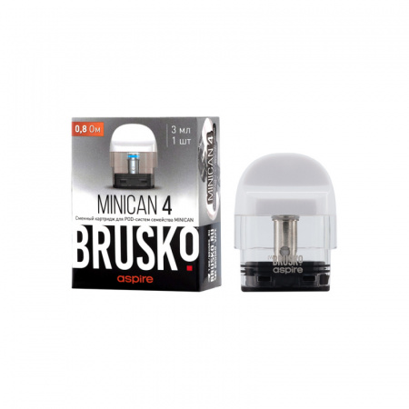 Картридж к многоразовой системе Brusko MINICAN 4 0,8 Ом Белый (White)