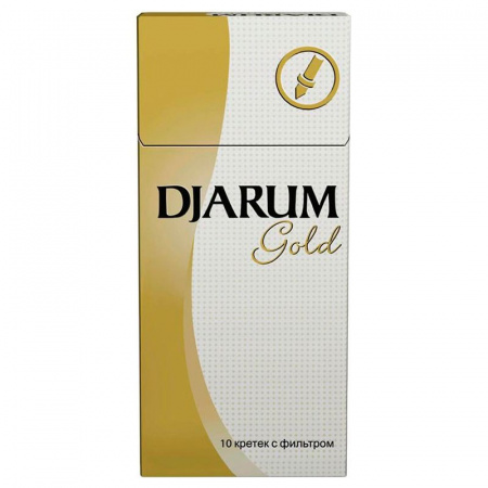 Курительное табачное изделие кретек: Djarum Gold (Джарум Голд) с фильтром*10*5*200