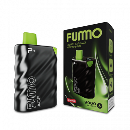 Одноразовое устройство Fummo ACE STRONG (9000) Зелёный чай Маракуйя
