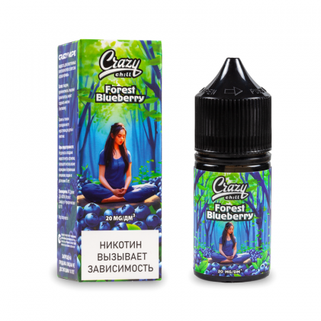 Жидкость Crazy Chill  Лесная черника (Forest Blueberry) (М)