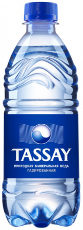 *TASSAY вода минеральная природная столовая питьевая ГАЗ в ПЭТ 0,5 л