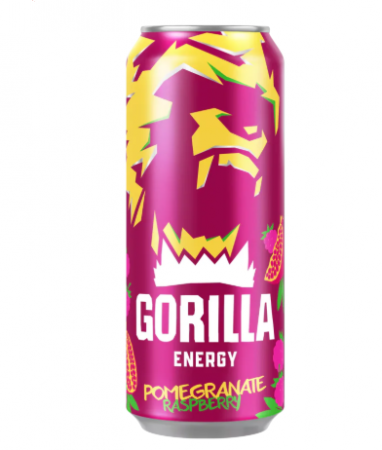 Энергетический напиток Gorilla Гранат малина 0,45л ж/б