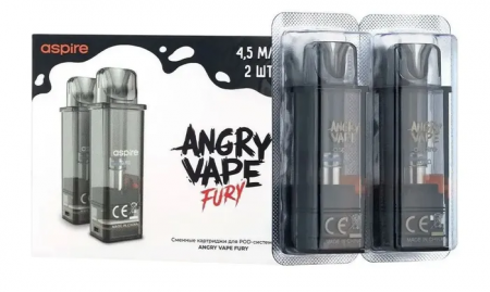 Картридж к многоразовой системе Brusko Angry VapeFury 4,5 мл (2 шт в упаковке)