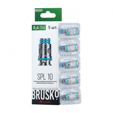 Испаритель BRUSKO FEELIN SPL-10, 0.4 Ом (5шт в упак.)