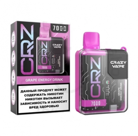 Одноразовое устройство CRZ 7000 Виноградный энергетик (Grape energy drink)