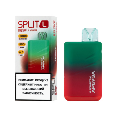 Одноразовая ЭС BRUSKO SPLIT L с ароматом арбуза, 20 мгсм3, 6,5 мл (1)