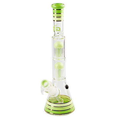 Бонг Grace Glass Golden Line Light Green Beaker H46cm D50mm SG29.2mm