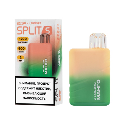 Одноразовая ЭС BRUSKO SPLIT S с ароматом манго, 20 мгсм3, 2 мл (1) Одноразовая ЭС BRUSKO SPLIT S с ароматом манго, 20 мгсм3, 2 мл (1)