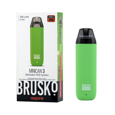 ЭС BRUSKO MINICAN 3, 700 mAh, Светло-зелёный (4)