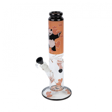 Бонг Grace Glass - Banksy's Graffiti Panda Gunnin (H38cm, Socket18.8mm, TH3mm)