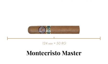 Сигара Montecristo Master (20n, Robustos, 124 mm x 50 RG, Кр. 3/5)