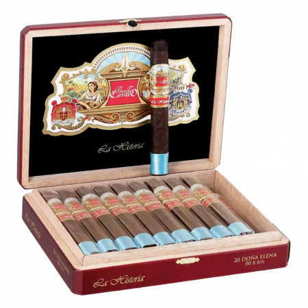 Сигара Perez Carrillo La Historia Dona Elena (1 CEL, Toro,156 mm x 50 RG, Кр. 4/5)