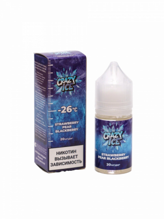 Жидкость Crazy Ice Клубника груша ежевика (Strawberry pear blackberry) (М)