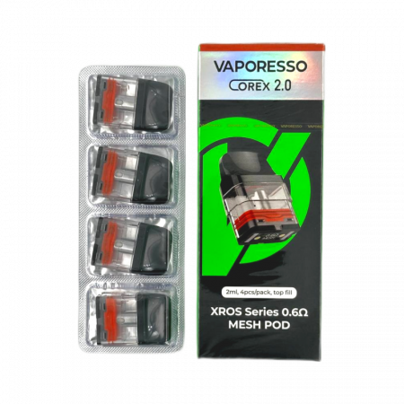 Картридж Vaporesso XROS 2ml, 0.6 Ohm Corex 2.0 (4шт в упак.)