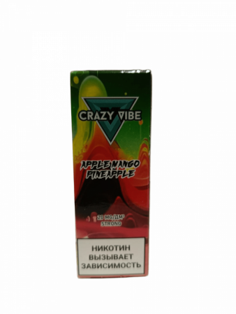Жидкость Crazy Vibe ПРЕМИУМ Яблоко манго ананас (Apple Mango Pineapple) (М)
