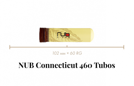 Сигара NUB Connecticut (1 A/T, Rothschild, 102 mm × 60 RG, кр. 3/5)