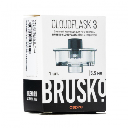 Картридж к многоразовой системе Brusko CLOUDFLASK 3, 5,5 мл, упак. 1 шт