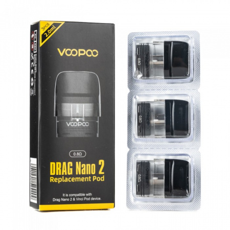 Картридж Voopoo V2 Drag Nano 2 / Vinci Pod 0.8ohm (3шт в упаковке)
