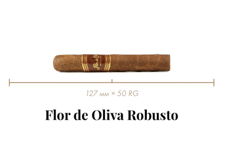Сигара Flor De Oliva Robusto (1 CEL, Toro, 152 mm × 50 RG, кр. 3/5)