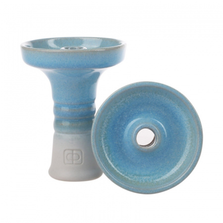 Чаша Форма Фанел Глазурь белый/бирюза