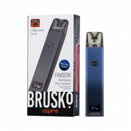 Многоразовое устройство Brusko Favostix (Черно-синий градиент)