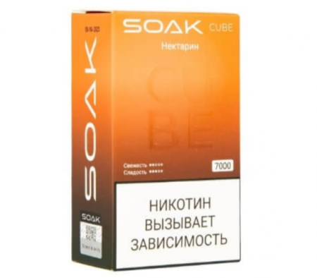 Одноразовое устройство Soak Cube White M 7000 (Нектарин)