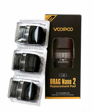 Картридж Voopoo Drag Nano 2 / Vinci Pod 1.2ohm (3 штуки в упаковке)