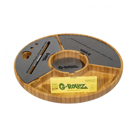Поднос G-ROLLZ - Disc Bamboo Tray 20x20cm