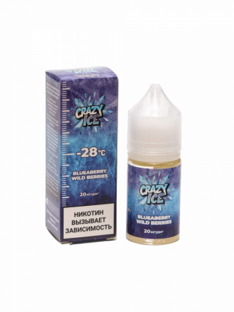 Жидкость Crazy Ice Голубика лесные ягоды (Blueberries forest berries) (М)