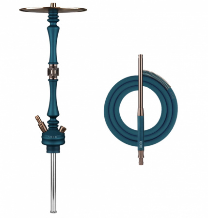 Кальян HOOB Mars Шахта Marine blue, фурнитура Bronze (A)