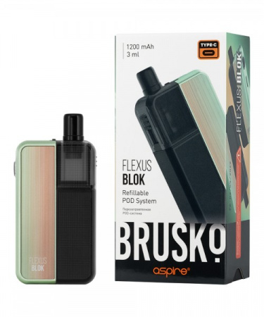 Многоразовое устройство Brusko FLEXUS BLOK (Бежево-зеленый гр. Snow mint)