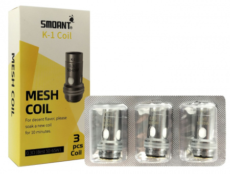 Испаритель Smoant Knight Mesh 0.4 Om (pasito 2/Knight 80) k2 (3шт в упак)