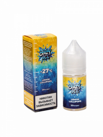 Жидкость Crazy Ice Лимонные леденцы (Lemon Candies) (М)