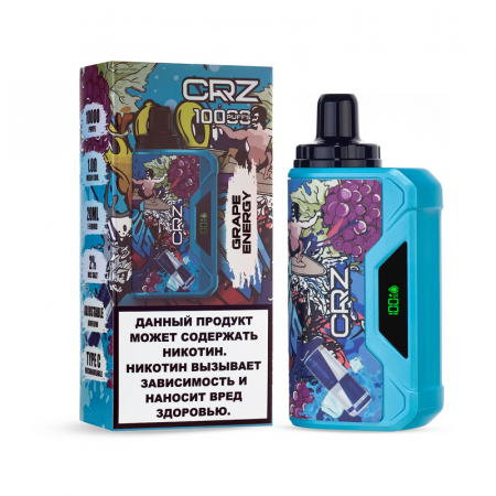 Одноразовое устройство CRZ 10000 Виноградный энергетик (Grape energy)