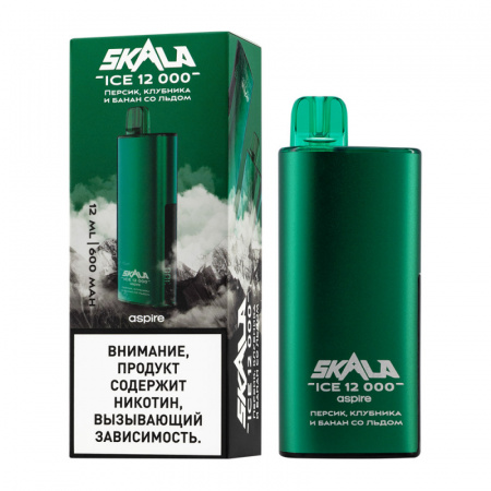Одноразовое устройство SKALA ICE 12000 с ароматом Персика, клубники и банана со льдом