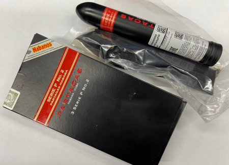 Hookah Cigar (Хука Сигара) Partagas Serie P №2 (80g, 156 mm x 52 RG (21 mm), Кр. 5/5)