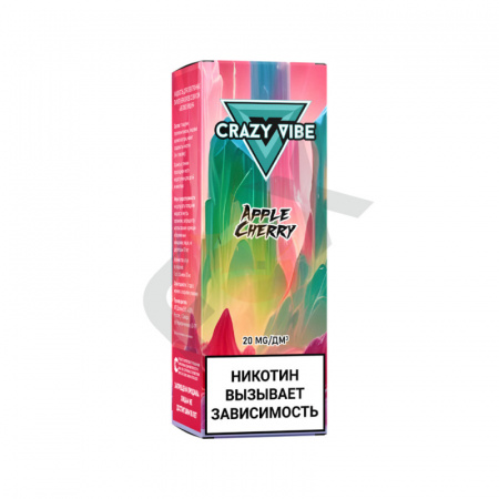 Жидкость Crazy Vibe Яблоко вишня (Apple Cherry) (М)