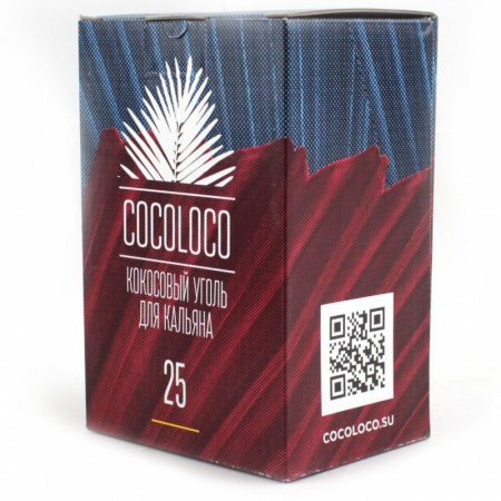 Уголь Cocoloco 25мм 72шт 1кг  1/20