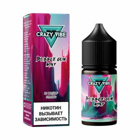 Жидкость Crazy Vibe Жвачка с мятой (Bubble gum mint) (М)