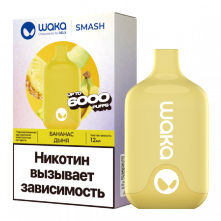 Одноразовое устройство Waka Smash 6000 - Бананас дыня