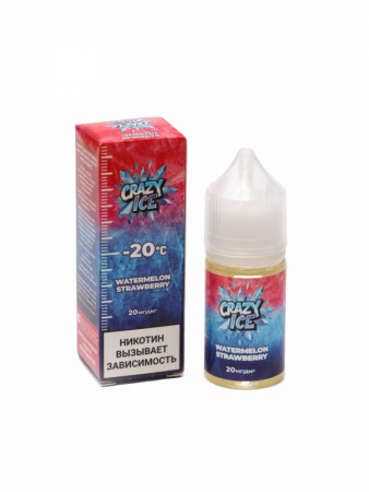 Жидкость Crazy Ice Арбуз клубника (Watermelon Strawberry) (М)