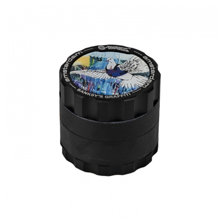 Гриндер G-ROLLZ - Banksy Graffiti 'Bulletproof Dove' (4part -43mm)