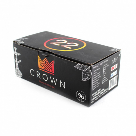 Уголь Crown 22мм 96шт 1кг  1/20