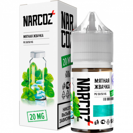 Жидкость NARCOZ Salt 10мл 20мг Мятная жвачка