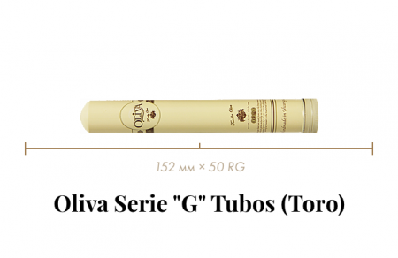Сигара Oliva Serie "G" (1 A/T, Toro, 152 mm × 50 RG, кр. 3/5)