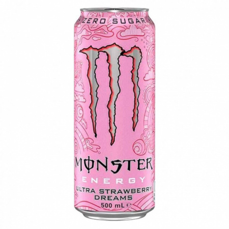 Энергетический напиток Monster Ultra Strawberry Zero 500 мл Ирландия ж/б